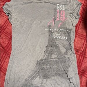 Aeropostale Gray Graphic Tee
